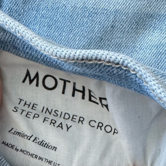 MOTHER Denim Insider Crop Step Fray, sz 25 - Picture 6 of 6
